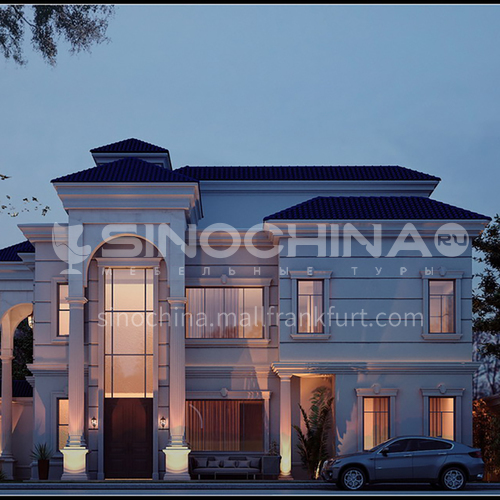 Exterior design - Neo-classical villa in Saudi Arabia     ECS1028